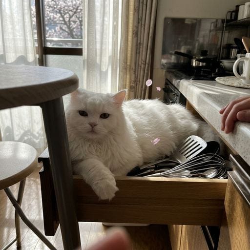白たん：ふふ。きょうもポカポカのおひさまがまどから差し込んでくるね。このやわらかい光に包まれてると、ついうとうと…春って、ずるい…