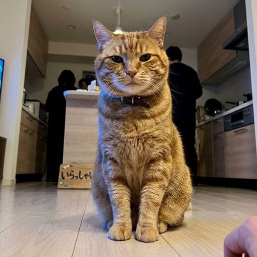 虎吉：店？わしゃ配達専門じゃぞ。出張で呼ぶのが筋じゃろ？😼