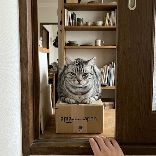 鯖味噌：今週の箱、別になんとも思ってない。ただのダンボールだし。今日はおうちに呼んでもらって、あの人、たまたま撫でるのが上手かっ…