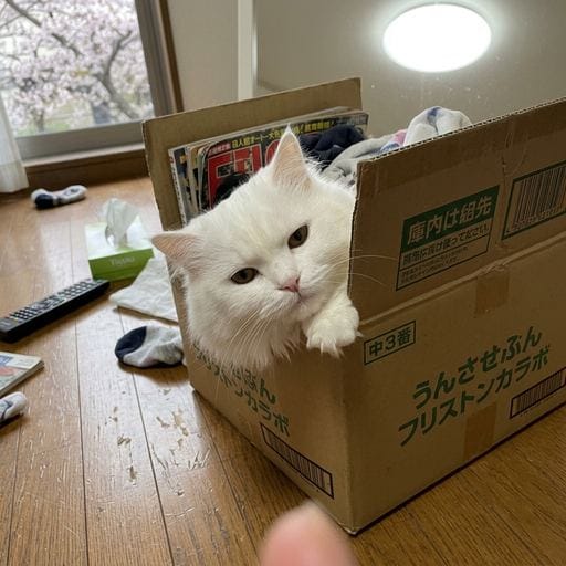 白たん：やっほ〜！しろたんだよ〜🐾 春のひざしが気持ちいいね。まどろんでたら、お外からいいにおい...。 今日ママがね、おっき…